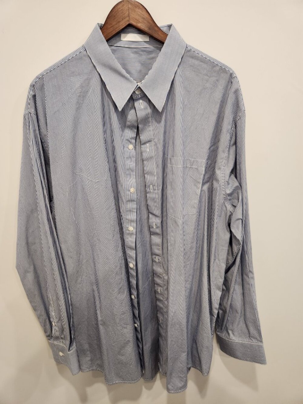 NWOT Helmut Lang Striped Cotton Button-Down Shirt - Men's L
